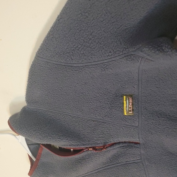 L.L Bean Katahdin Fleece Pullover 1/4 Zip Jacket Size Med Tall Gunmetal Grey Men - Picture 3 of 13